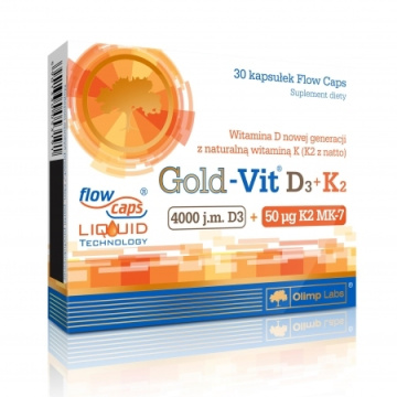 OLIMP Gold-Vit D3+K2 , 30 kapsułek