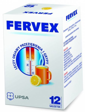 Fervex (smak cytrynowy) 12 saszetek z proszkiem do sporządzenia roztworu