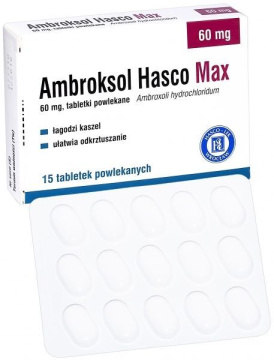 Ambroksol Hasco Max 60 mg 15 tabletek powlekanych