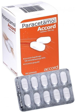 Paracetamol Accord 500 mg 50 tabletek