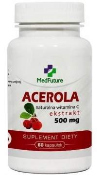 Acerola ekstrakt 500 mg 60 kapsułek