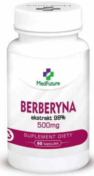 Berberyna ekstrakt 98% 500 mg 60 kapsułek