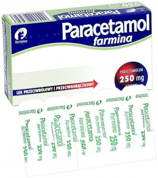 Paracetamol Farmina czopki 250 mg 10 sztuk