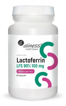 Aliness  Lactoferrin LFS 90% 100 mg, 60 kapsułek