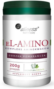 Aliness eL-Amino kompleks aminokwasów 200 g (smak pomarańczowy)