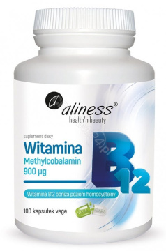 Aliness Witamina B12 Methylcobalamin 900µg, 100 kapsułek vege