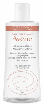 Avene, płyn micelarny do oczyszczania i demakijażu skóry wrażliwej, 500 ml