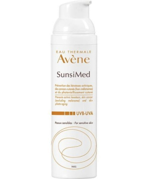Avene, SunsiMed, krem bardzo wysoka ochrona dla skóry wrażliwej, 80 ml