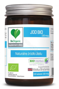 BeOrganic Jod Bio, 100 tabletek
