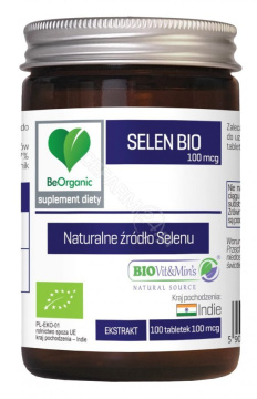 BeOrganic Selen Bio, 100 tabletek