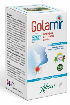 Golamir 2ACT, spray do gardła bezalkoholowy, dla dorosłych i dzieci, 30 ml