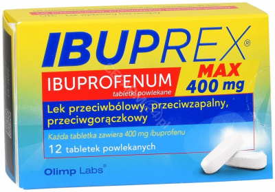 Ibuprex MAX 400 mg, 12 tabletek