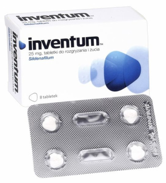 Inventum 25 mg, 8 tabletek do rozgryzania i żucia