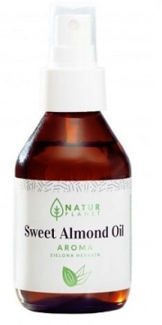 Natur Planet, olej ze słodkich migdałów, Aroma - Zielona Herbata, 100 ml