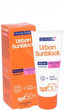 Novaclear Urban Sunblock krem ochronny do twarzy  SPF 50+  dla cery wrażliwej 40 ml