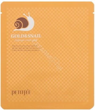Petitfee Gold&Snail hydrożelowa maska ze złotem i śluzem ślimaka, 1 sztuka