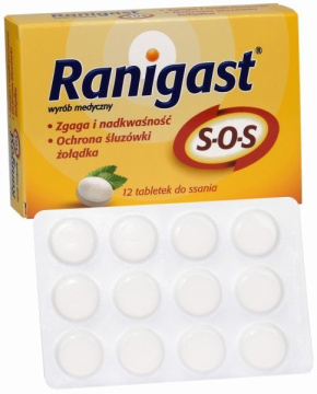 Ranigast SOS, 12 tabletek do ssania