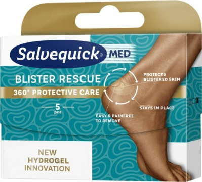 Salvequick Blister Rescue plastry na pęcherze na piętach 5 sztuk