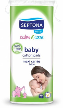 Septona Baby, płatki kosmetyczne dla dzieci, 90 sztuk