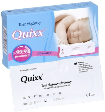 Test ciążowy Quixx płytkowy, 1 sztuka
