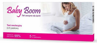 Test owulacyjny Baby Boom paskowy 5 sztuk