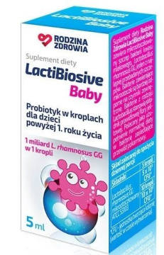 Rodzina Zdrowia, LactiBiosive Baby, krople, 5 ml