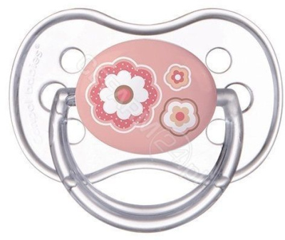 Canpol smoczek uspokajający, silikonowy, anatomiczny, Newborn baby, pink, 6-18 miesięcy, 22/566, 1 sztuka