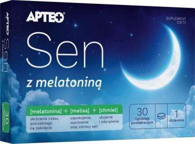 Apteo, Sen z melatoniną, 30 tabletek