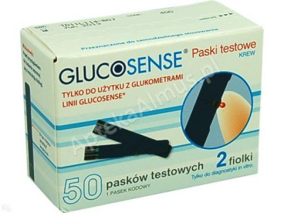 Glucosense,  test paskowy, 50 sztuk