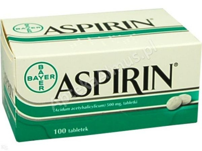 Aspirin Bayer tabl. 0.5g 100 szt.        i