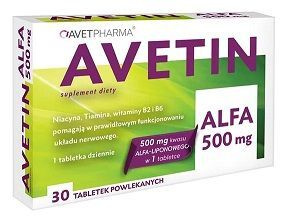 Avetin Alfa 500mg  30 tabletek