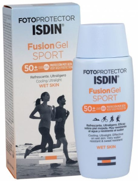 Fotoprotector ISDIN Fusion Gel Sport żel przeciwsłoneczny dla sportowców spf50, 100 ml
