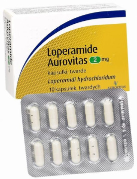 Loperamide Aurovitas 2 mg, 10 kapsułek twardych