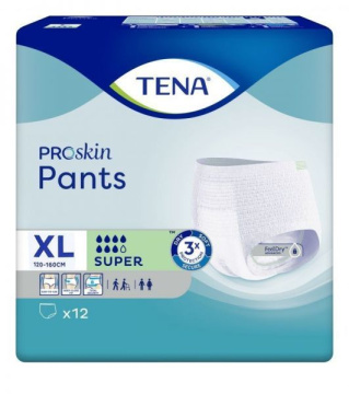 Majtki chłonne Tena Pants Proskin Super XL, 12 sztuk