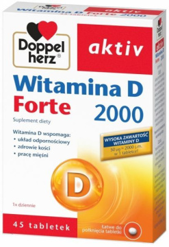 Doppelherz Aktiv Witamina D forte 2000 45 tabletek