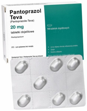 Pantoprazol teva 20 mg, 14 tabletek (inpharm)