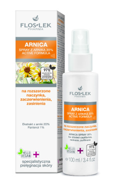 Floslek Pharma Arnica Spray na rozszerzone naczynka,zaczerwienienia i zasinienia 100ml