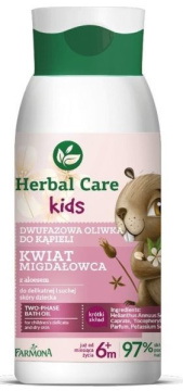 Farmona Herbal Care Kids Dwufazowa Oliwka do kąpieli dla dzieci Kwiat Migdałowca 300ml