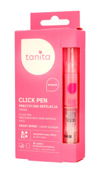 Tanita Click Pen Aplikator z woskiem do precyzyjnej depilacji twarzy Kwiat Wiśni  3.6ml