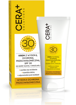 CERA+ Solutions, krem ochronny SPF30 skóra wrażliwa, 50 ml