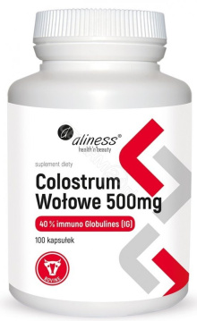 Aliness Colostrum Wołowe 500 mg, 100 kapsułek