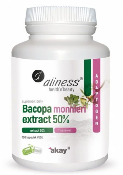 Aliness Bacopa monnieri extract 50% 500 mg  100 kapsułek