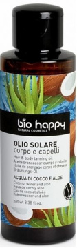 Bio Happy olejek podkreślający opaleniznę i pielęgnujący włosy Woda Kokosowa I Aloes, 100 ml