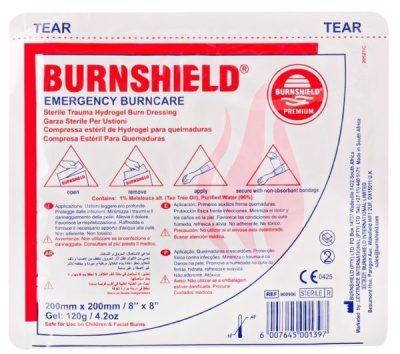 Burnshield sterylny opatrunek na oparzenia z hydrożelem 20 cm x 20 cm, 1 sztuka