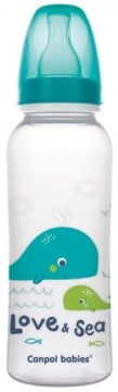 Canpol babies butelka LOVE&SEA, 12m+ 250 ml (59/400)