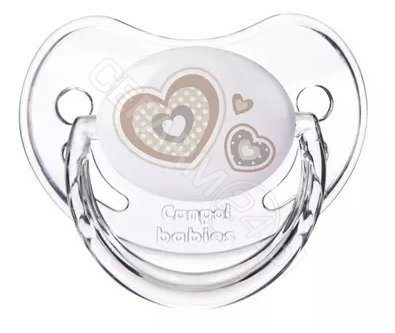 Canpol babies Newborn smoczek do uspokajania silikonowy anatomiczny 0-6 miesięcy (22/565), 1 szt (beżowy)