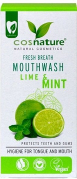 Cosnature naturalny płyn do płukania jamy ustnej o smaku limonki i mięty, 300 ml