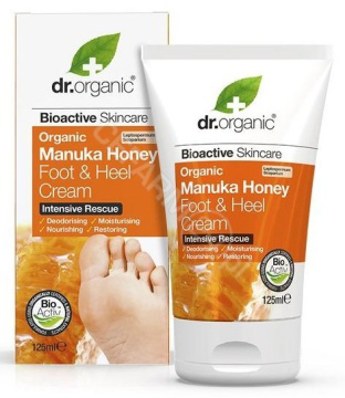 Dr.Organic Manuka Honey krem do stóp i pięt z organicznym miodem manuka, 125 ml
