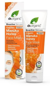 Dr.Organic Manuka Honey maska do twarzy z organicznym miodem manuka, 125 ml