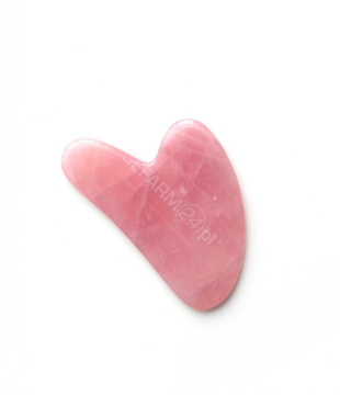 Fluff, Kamień Gua Sha, różowy, 1 sztuka